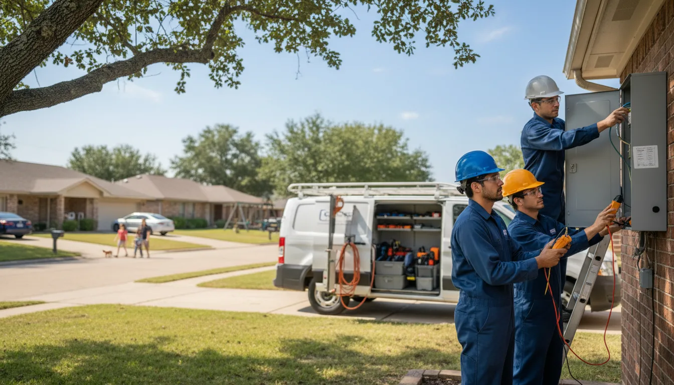 Certified electrician providing emergency electrical services in Mcadenville, NC